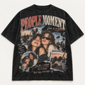 PEOPLE MOMENT custom memory tee hero in washed black